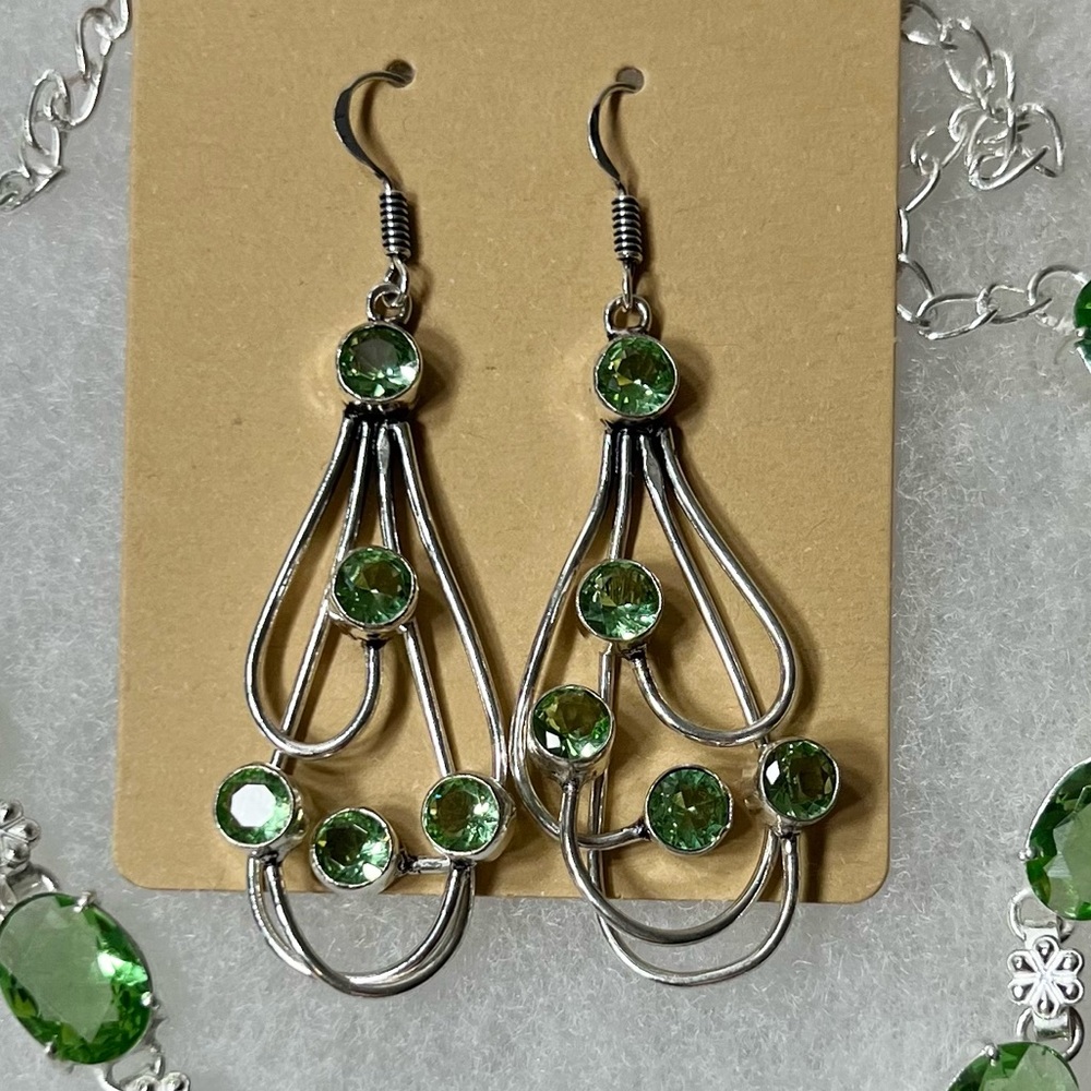 Solar Add On Item Peridot Earrings